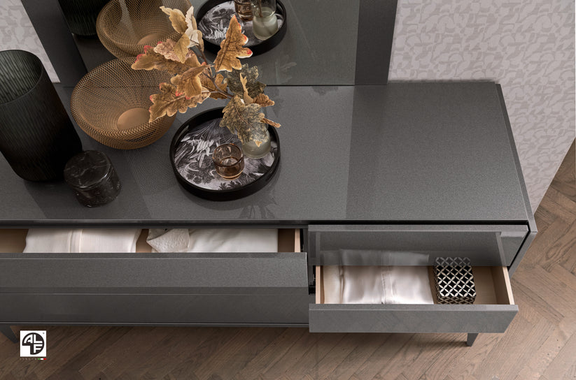 Graphite Italian Luxury Bedroom Set