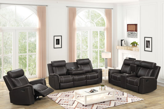 Sofia20 Espresso 3pc Reclining Set