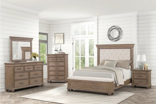 Nashville Brown Panel Bedroom Set
