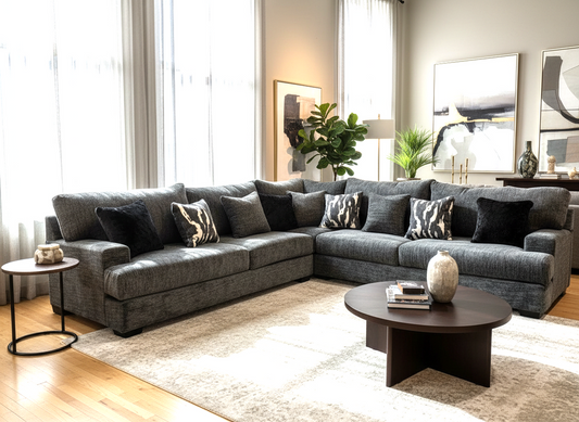 9650 Grey OVERSIZED Sectional