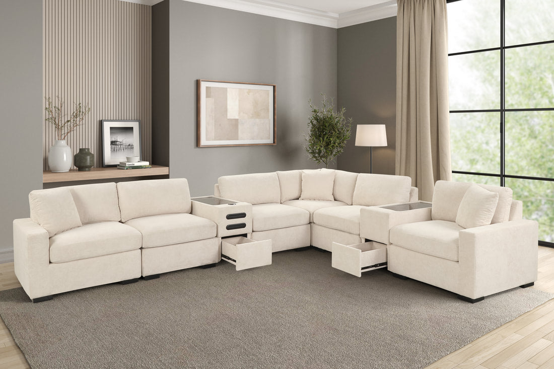 Barista Beige Modular Sectional Set