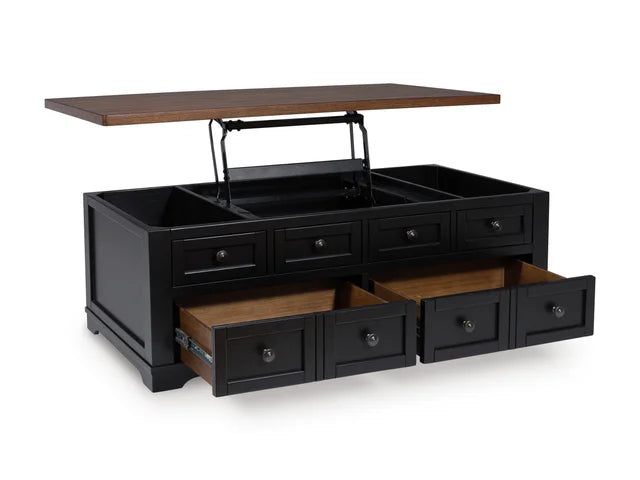 Wildenauer Brown/Black Lift-Top Coffee Table T664