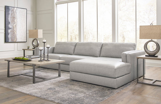 Amiata Glacier 2pc Sectional with Chaise 57404