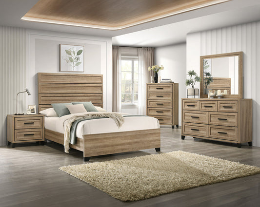 Jameson  Natural Panel Bedroom Set B4690