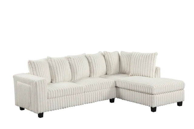 518 Beige Reversible Sectional