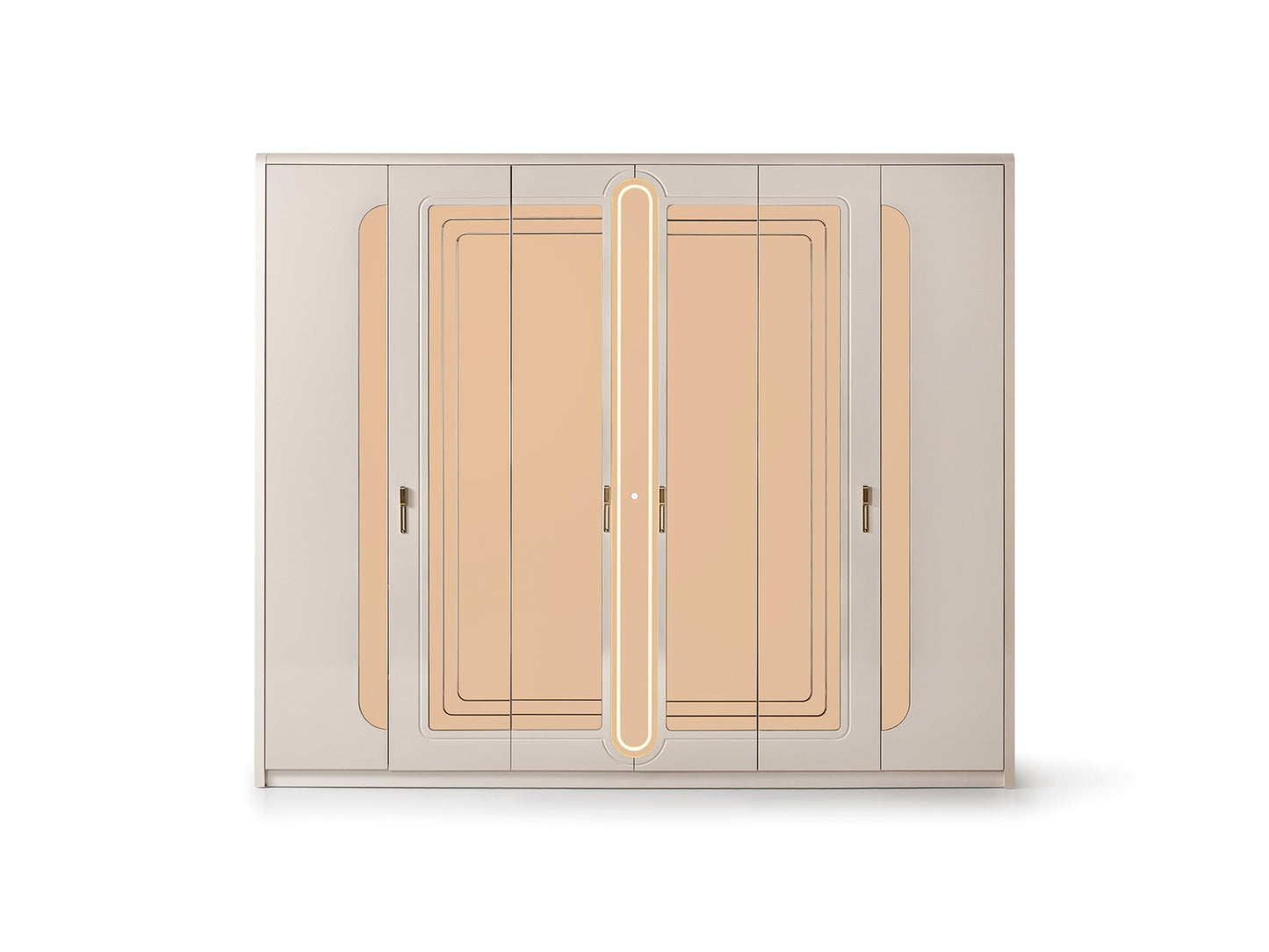 Monza Luxury Bedroom Set (Bed & Dresser With Mirror & 2 Nightstand)