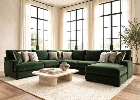 Corinthian Pine OVERSIZED  3pc Sectional 2900