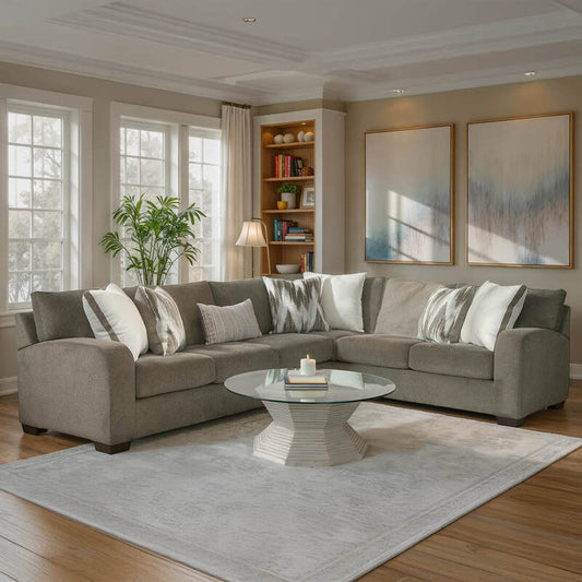Behold Coffee Fabric Sectional