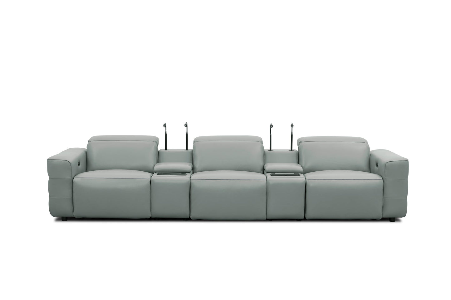 Diamante Grey 3pc POWER Reclining Sofa MI-2515