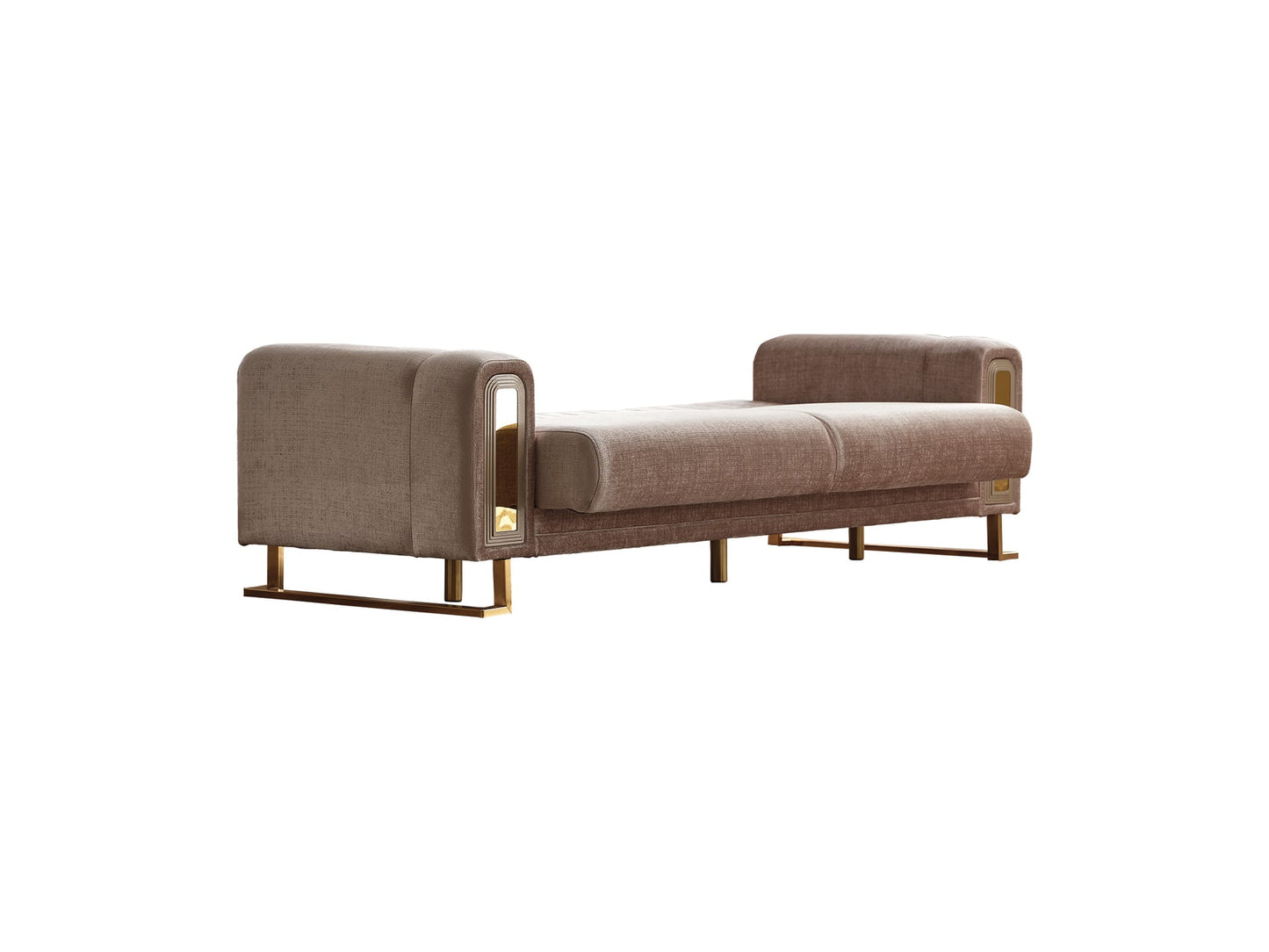 Lotus 3-pieces (Sofa & Loveseat & Chair) Livingroom Set Cream