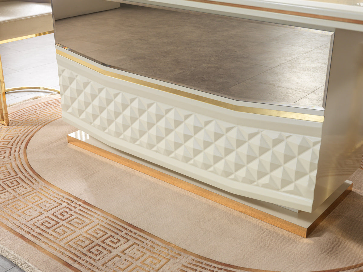 Anica Ivory 7pc Dining Room Set