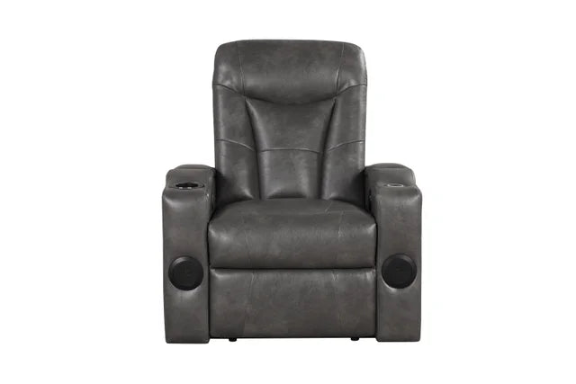 Topgun2 Grey POWER/LED/BLUETOOTH SPEAKERS Reclining Chair