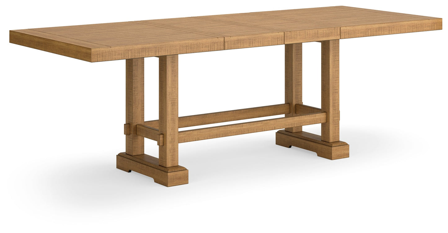 Havonplane Counter Height Dining Table and 6 Barstools in Brown D773