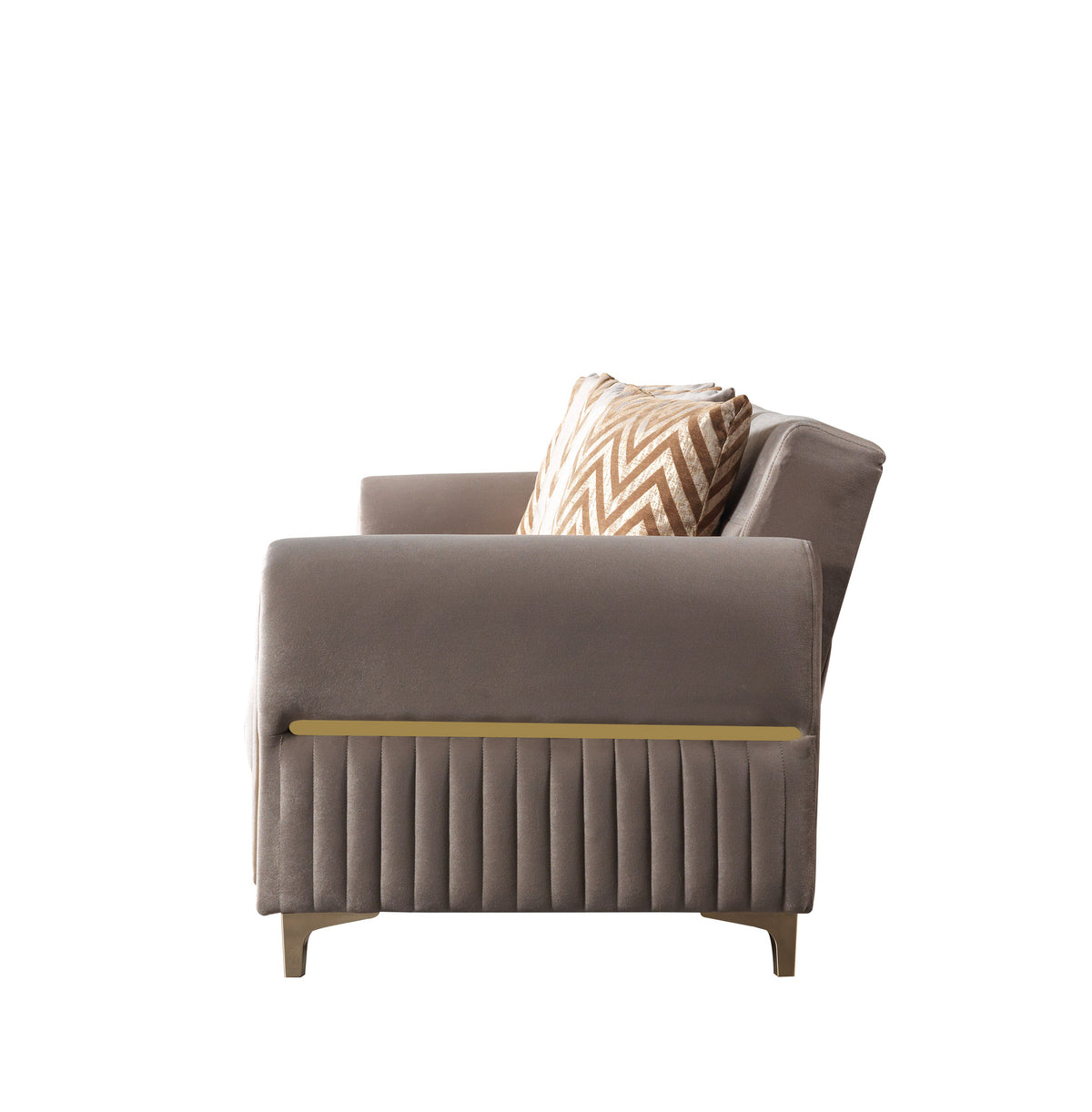 Sandra Coffee Velvet Sofa 88" & Loveseat 64"