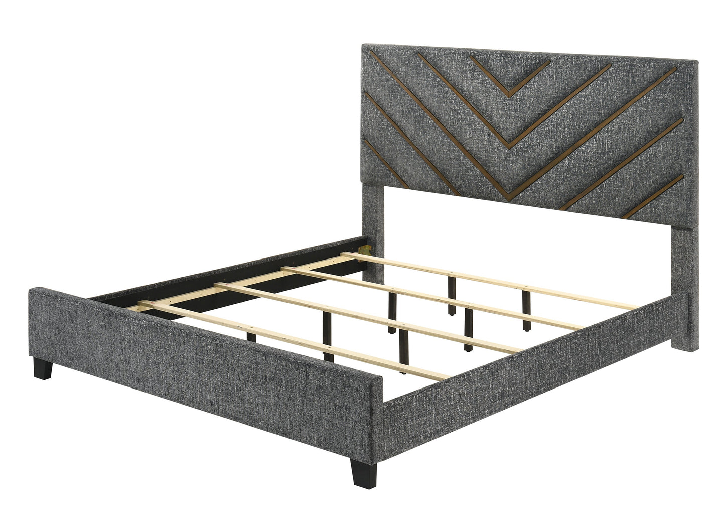 Zane Brown/Gray Upholstered Bedroom Set B9275
