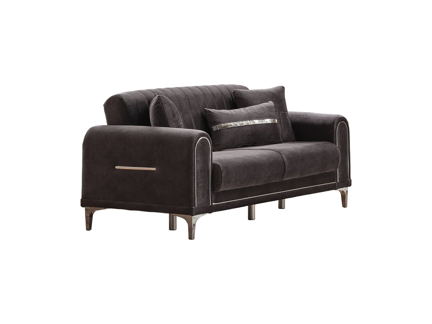 Orion 3-pieces (Sofa & Loveseat & Chair) Livingroom Set Grey