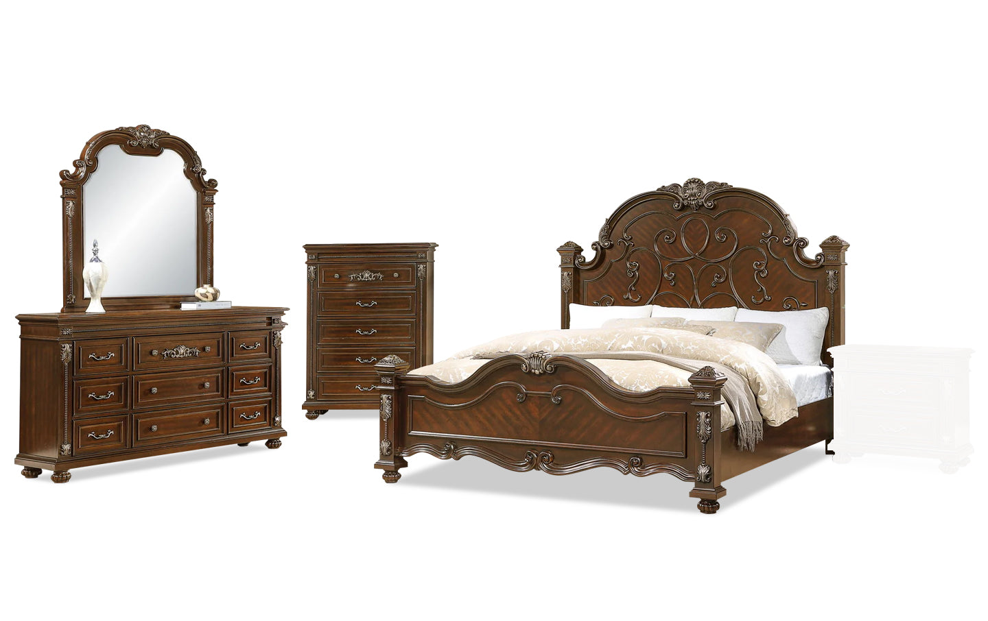Isabella Cherry Luxury Bedroom Set