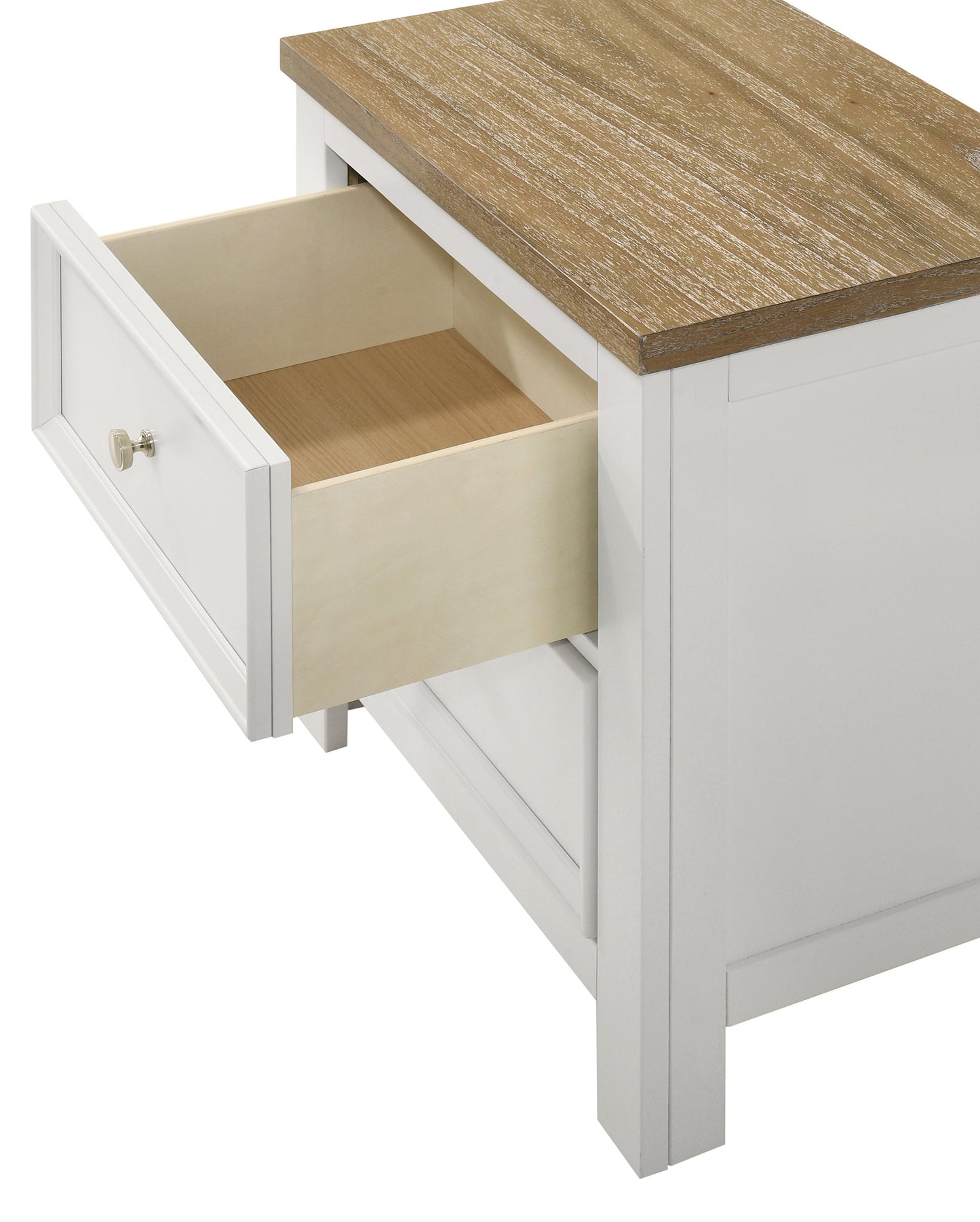 Aston White Storage Platform Bedroom Set B6550