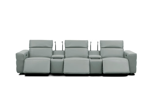 Diamante Grey 3pc POWER Reclining Sofa MI-2515