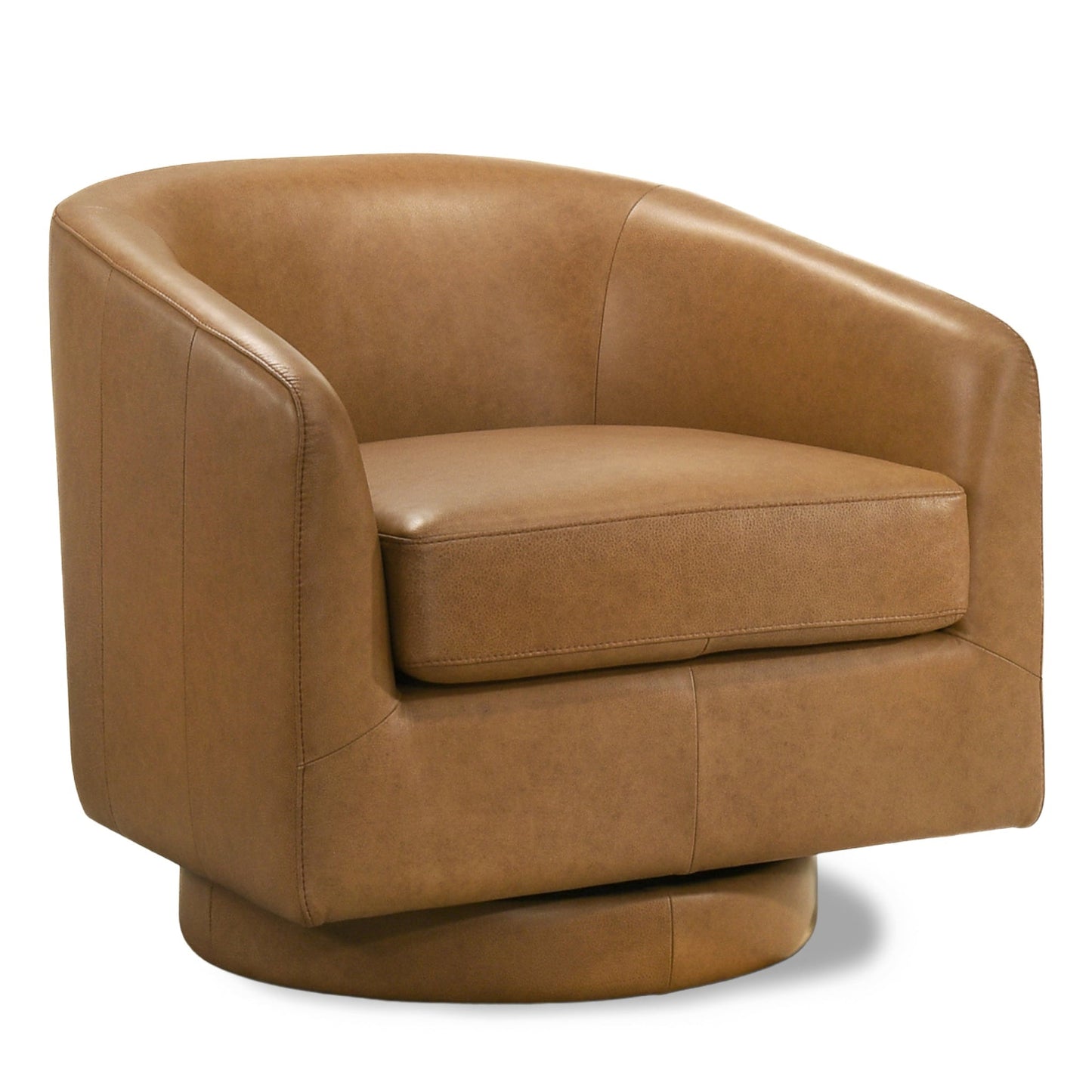 Danville Tan TOP GRAIN LEATHER Swivel Chair