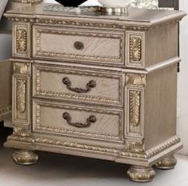 Carolina Gold Finish Bedroom Set