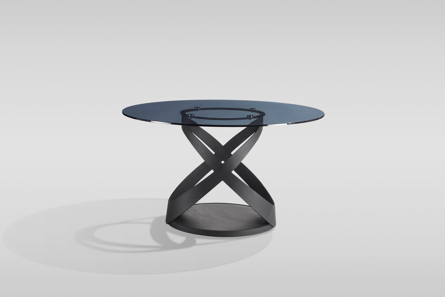 Dimi Smoke Glass/Black 5pc Dining Room Set D1550