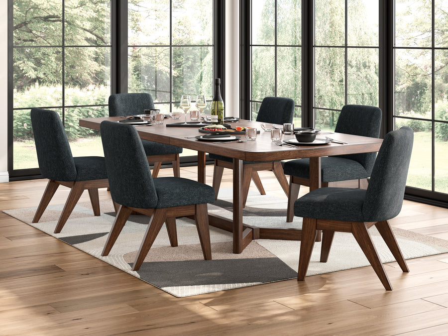Dilenno Dark Brown Extendable Dining Room Set 85735