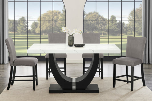 Larry Grey Counter Height Set D181