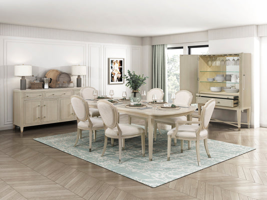 Genoa Light Oak Extendable Dining Set 1312