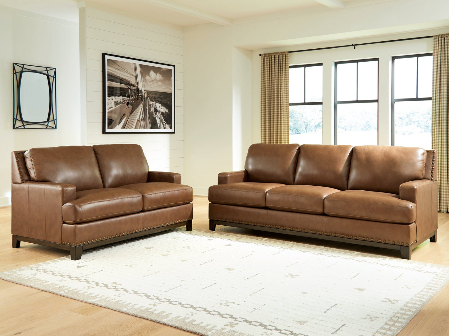 Saonara Sofa and Loveseat in Amber | PC731093