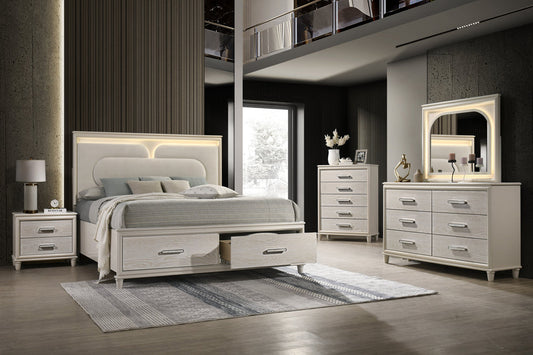 Aviana Cappuccino Foam LED Bedroom Set B6650