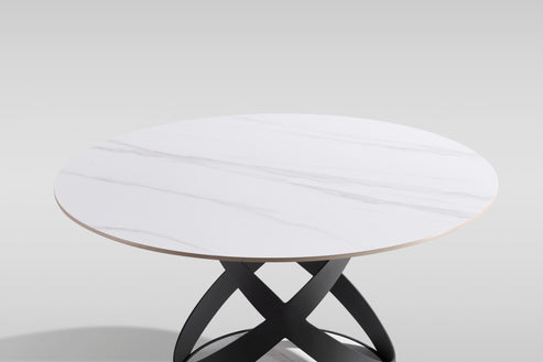 Dimi White/Black 5pc Dining Room Set D1550