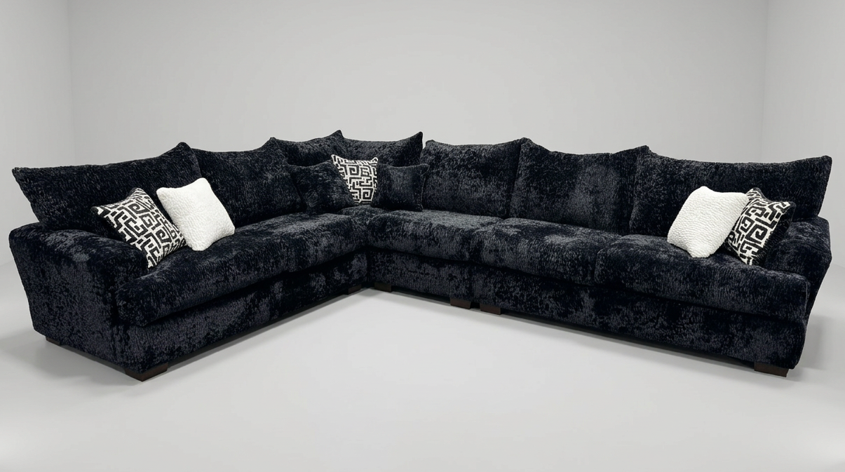 Rizzoli Black Sectional S360