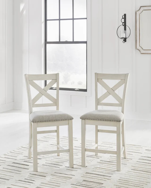 Robbinsdale Antique White Counter Height Set D642