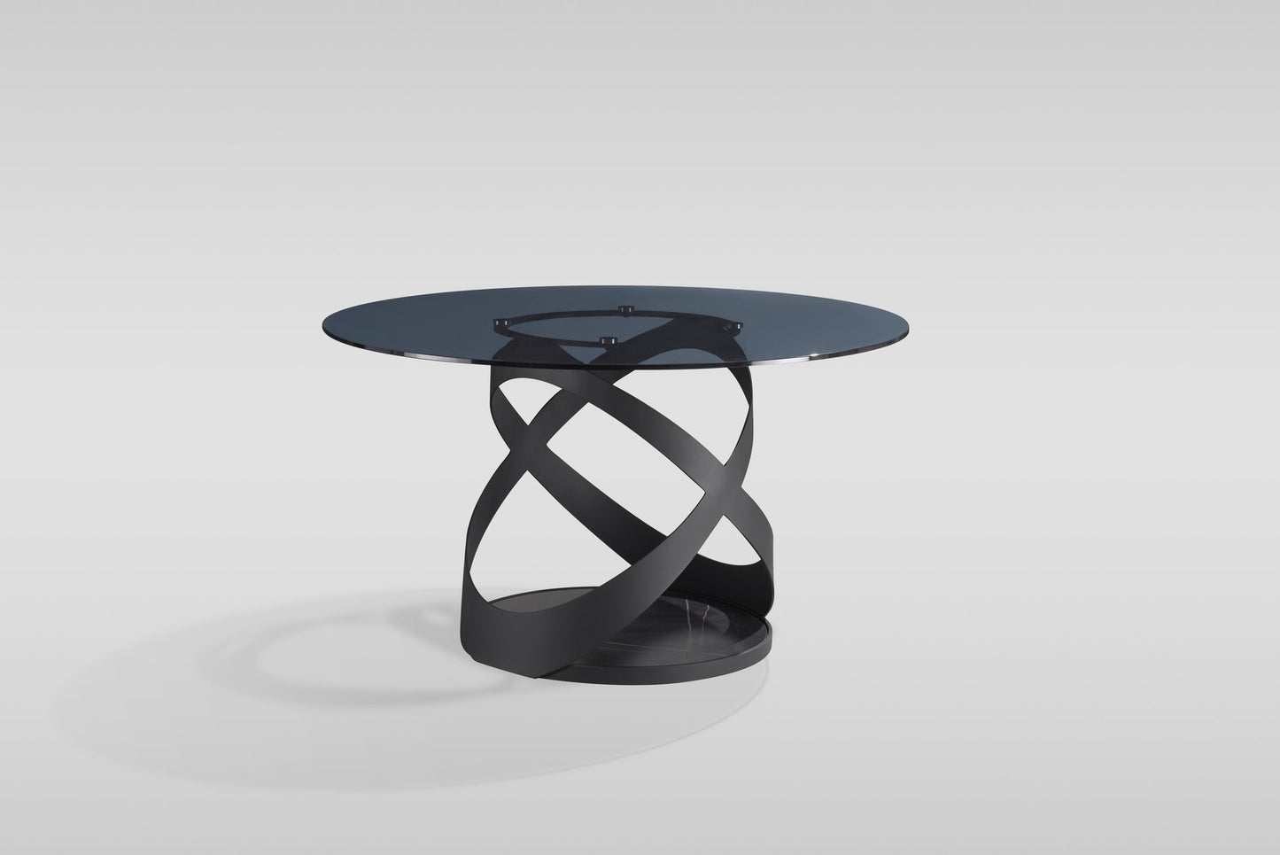 Dimi Smoke Glass/Black 5pc Dining Room Set D1550