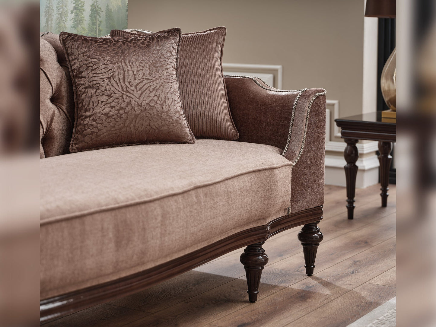 Zumrut 3-pieces (Sofa & Loveseat & Chair) Livingroom Set Light Brown