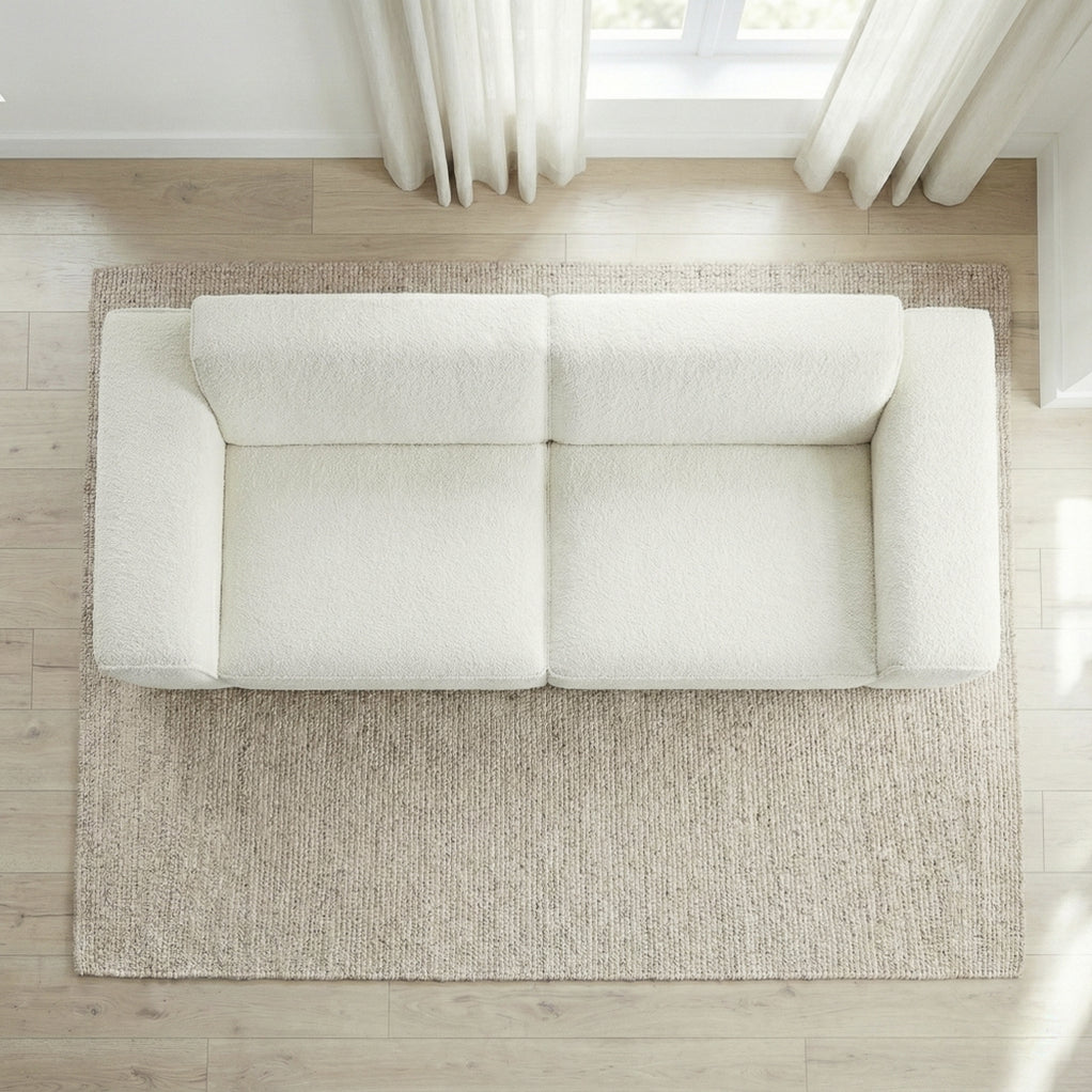 Woodley Modern Cream Boucle Sofa