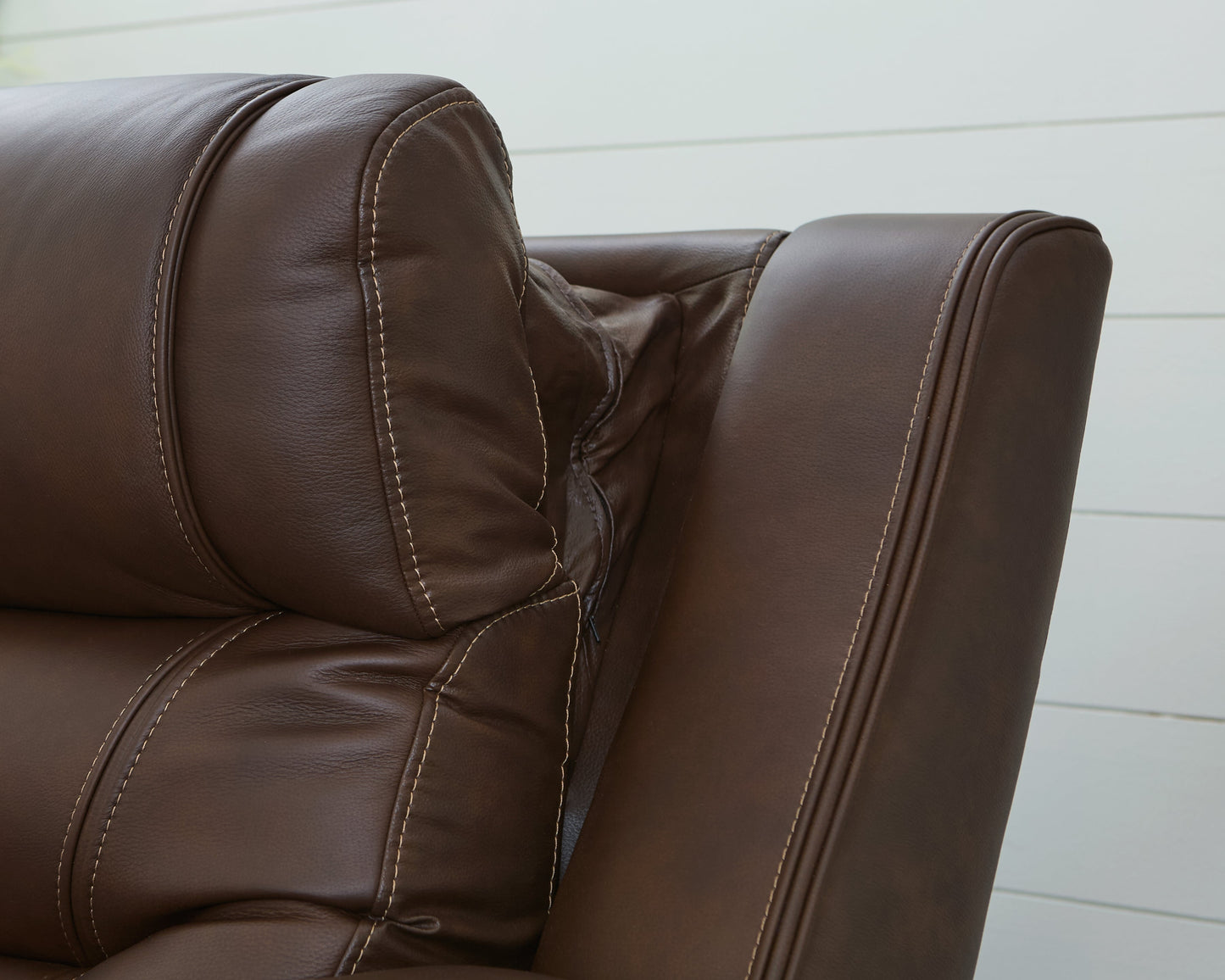 Bleckley Espresso POWER/TOP GRAIN LEATHER 6pc Reclining Sectional| PCU1200131