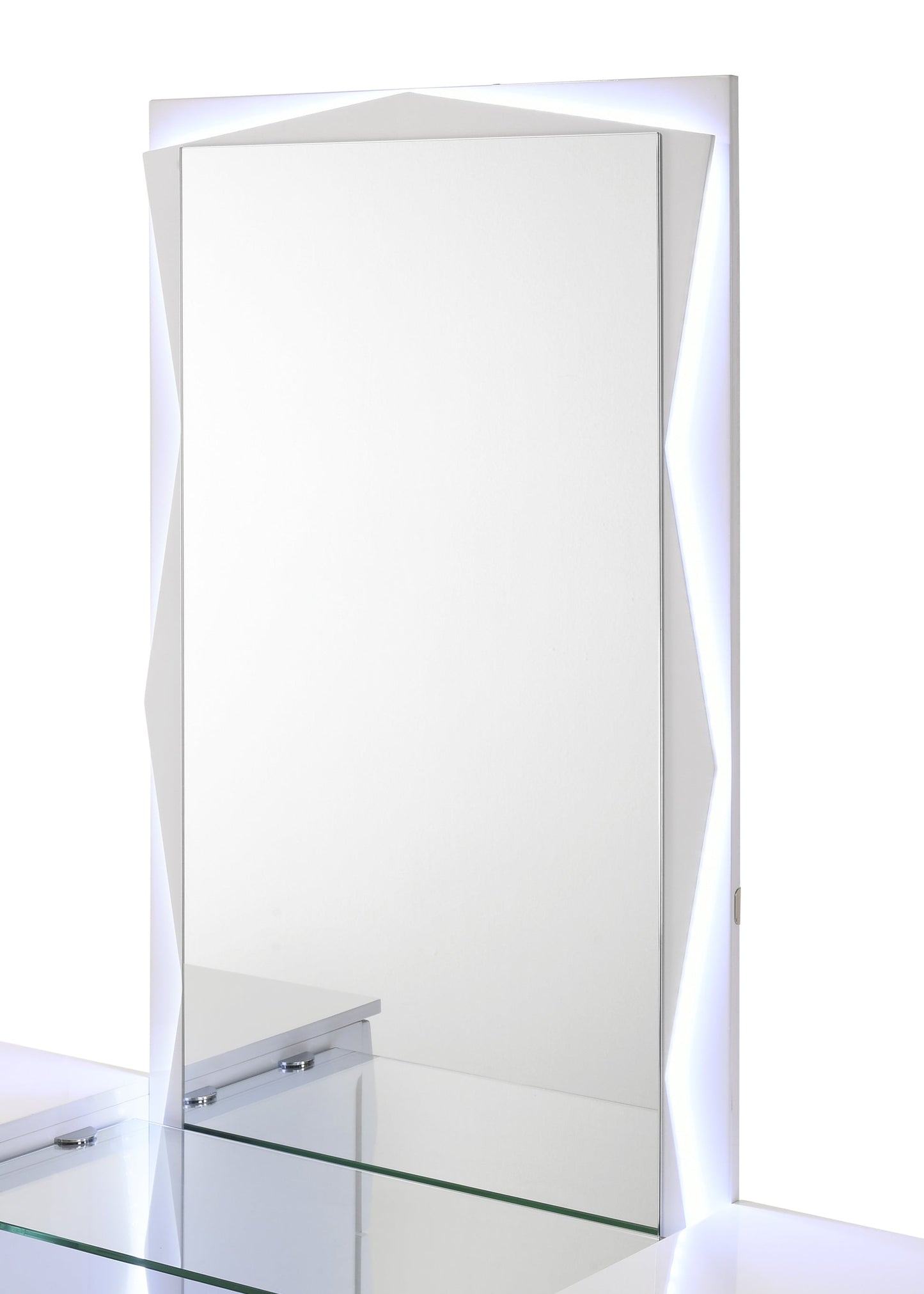Serene White LED Vanity Set with Stool B35