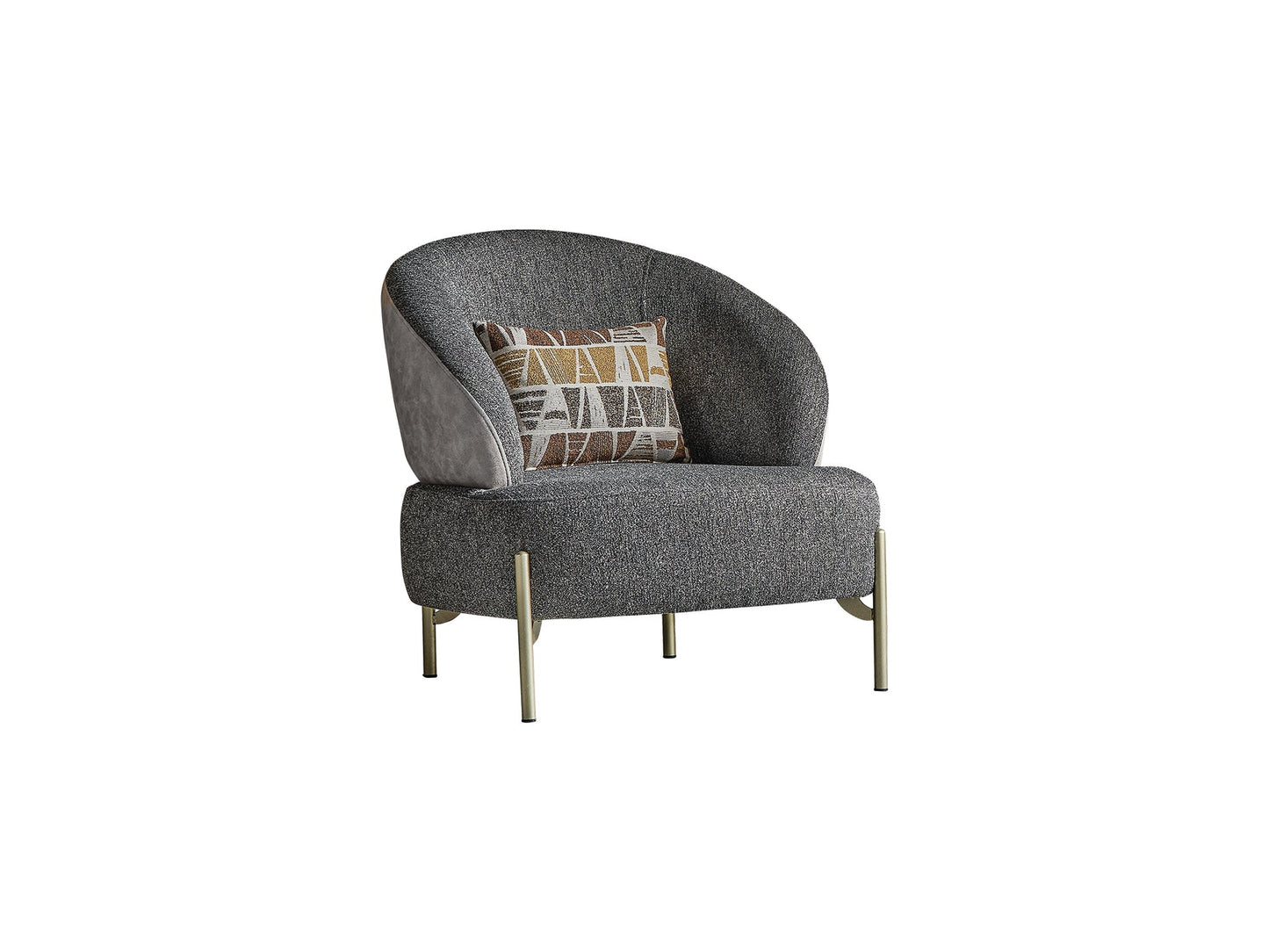 Urla 4-pieces (Sofa & Module Sofa & 2 Chair) Livingroom Set Grey