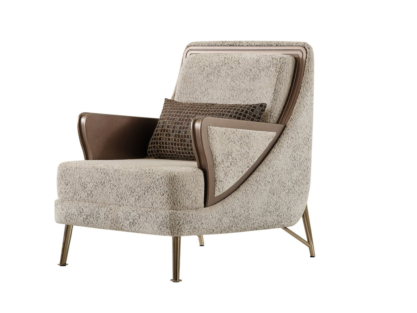 Nirvana 4-pieces (2 Four Seat Sofa & 2 Chair) Livingroom Set Beige