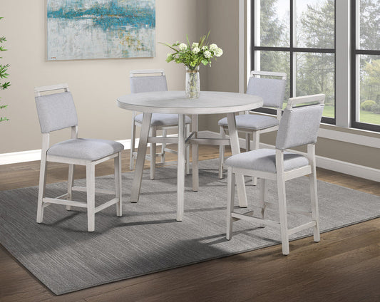 Blanche Gray Round Counter Height Dining Set 2761