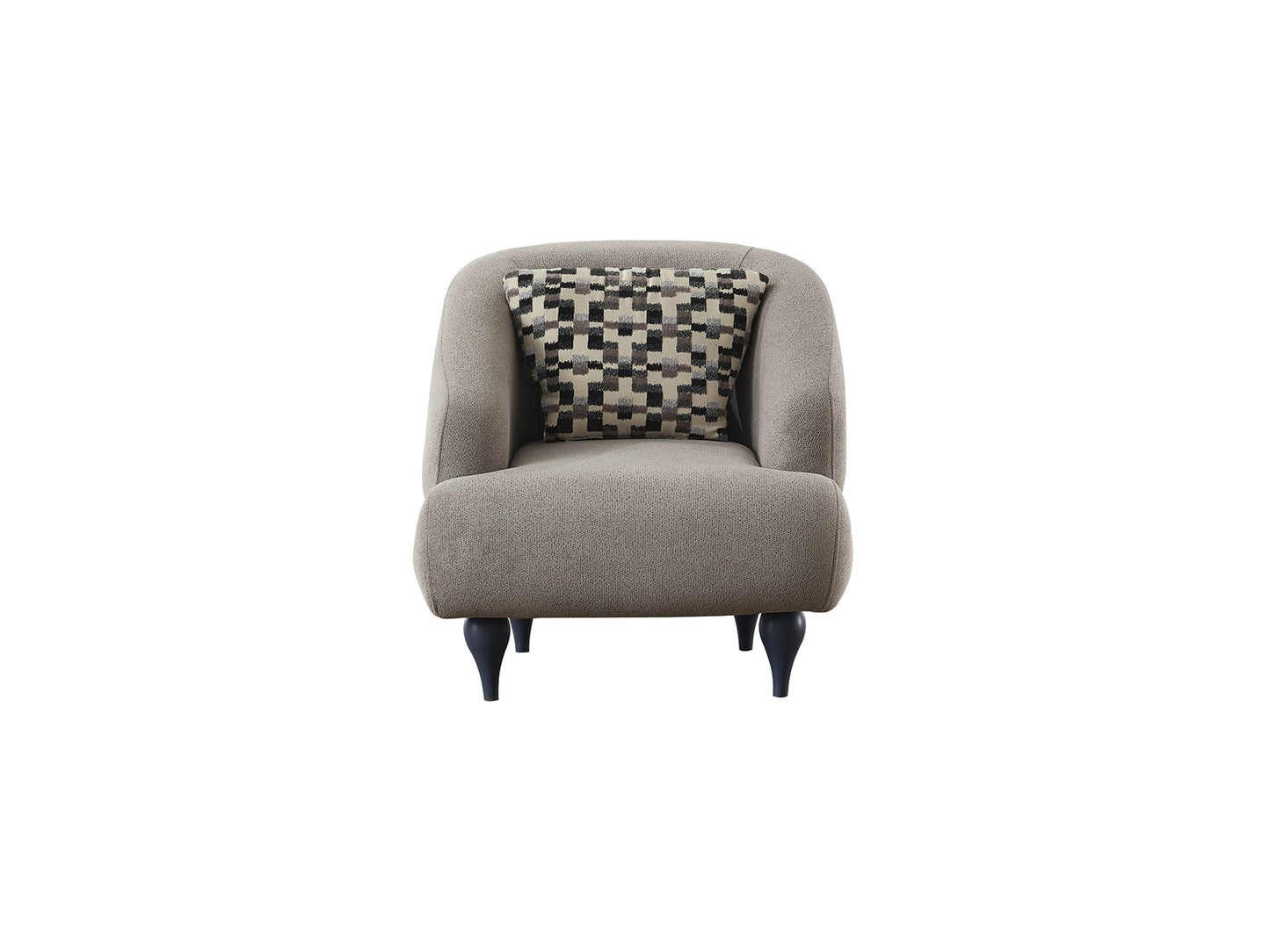Damla 3-pieces (Sofa & Loveseat & Chair) Livingroom Set Cream