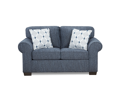 Bellhaven Indigo Fabric Sofa And Loveseat S3540
