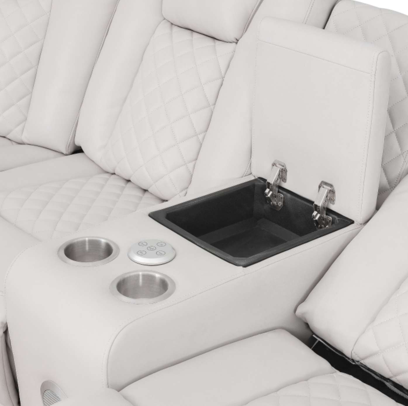 Radiant Grey POWER/LED/BLUETOOTH SPEAKERS Reclining Sectional SH8895