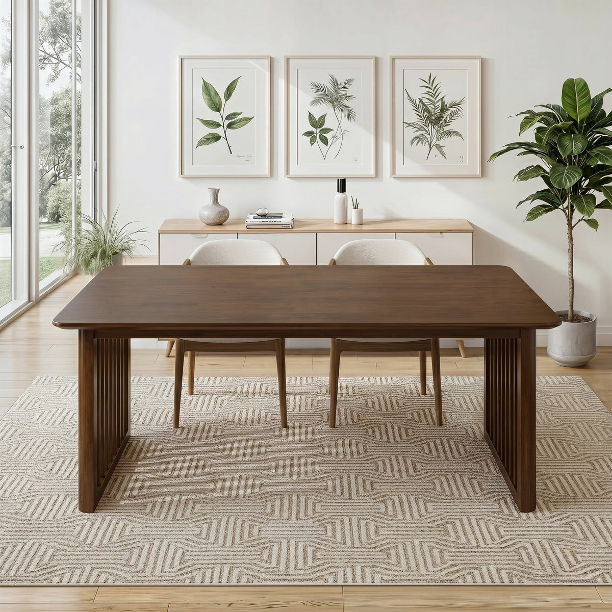 Frontignan Walnut Rectangular Dining Table
