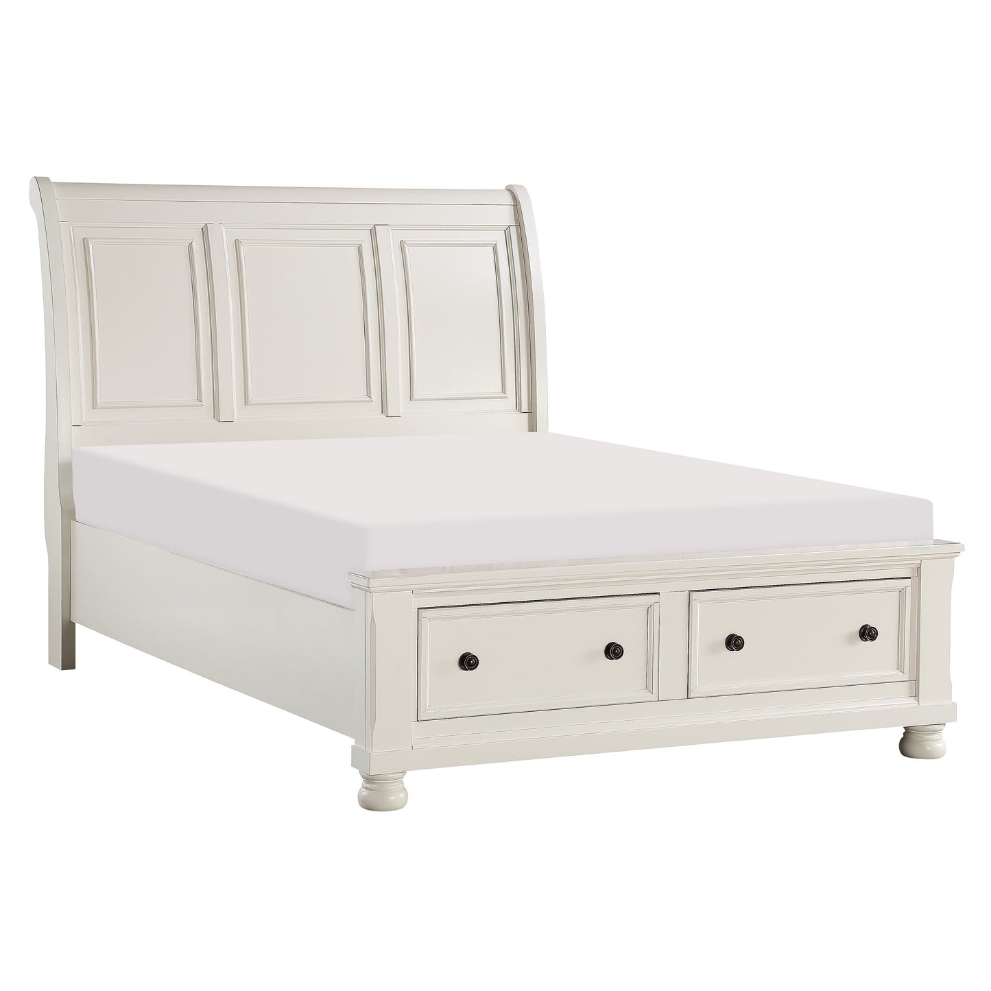 Laurelin White Storage Platform  Bedroom Set 1714