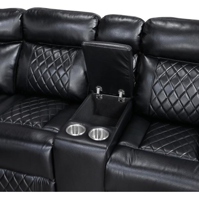 Cipher Black POWER/LED/BLUETOOTH SPEAKERS/SUBWOOFER Sectional 8315