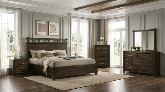 Cayman  Brown Panel Bedroom Set  B1310