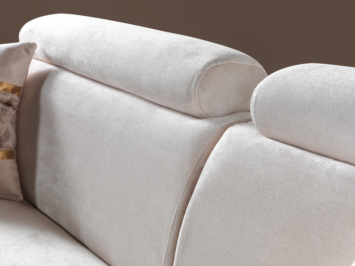 Fabiana Ivory Luxury Living Room Set